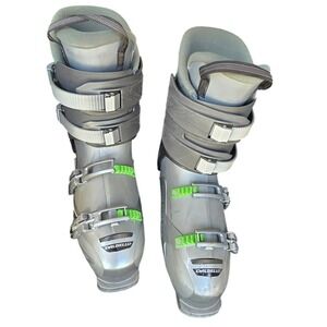 DALBELLO RTL VANTAGE 32.5 Mens ski boots gray green silver euc clean cozy liner